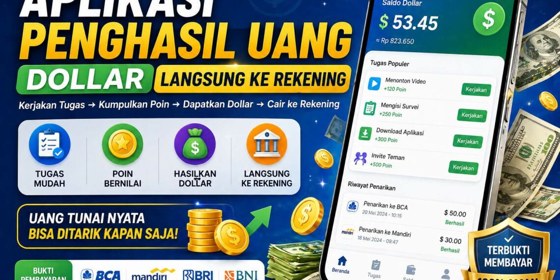 Aplikasi Penghasil Uang Dollar