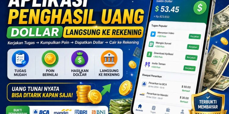 Aplikasi Penghasil Uang Dollar