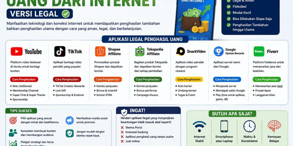 Aplikasi Menghasilkan Uang Dari Internet