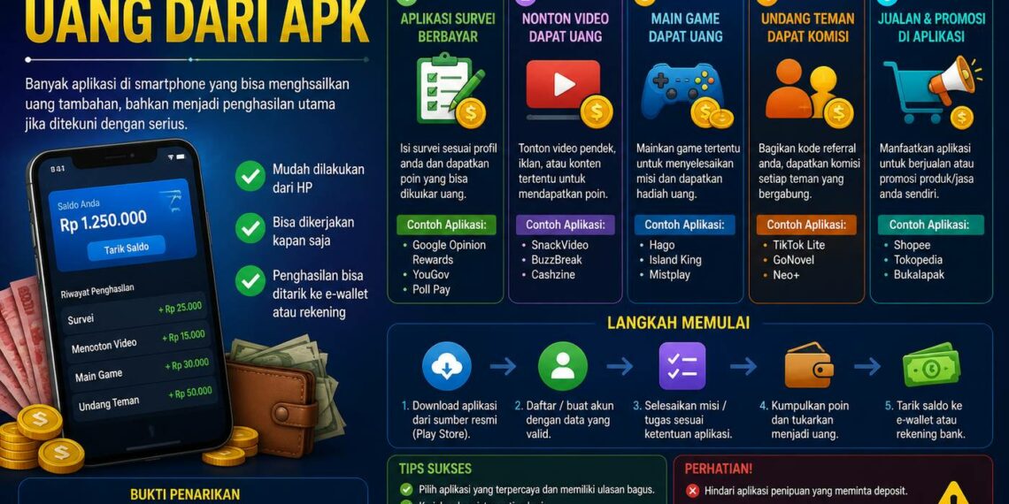 Cara Mendapatkan Uang Dari Apk